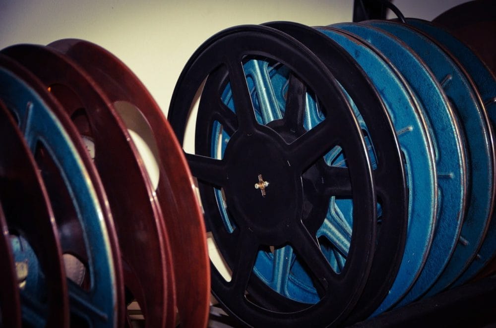 Bobines super 8 vides colorées