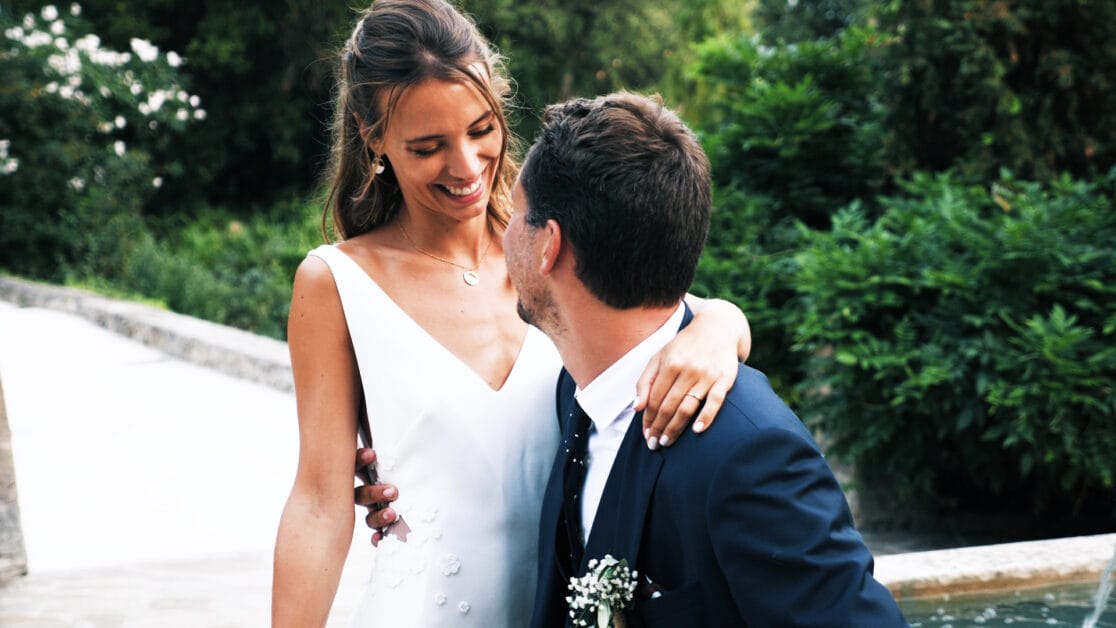sourire d'une mariée