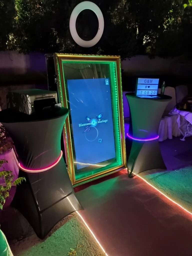 borne photo miroir