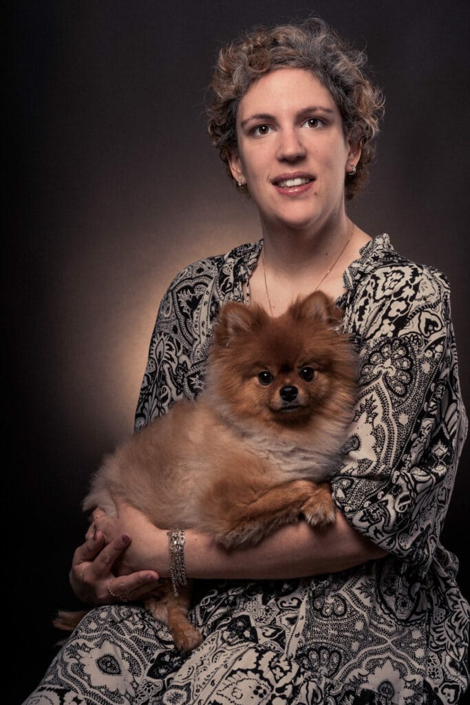 Séance studio pour chien et son maitre