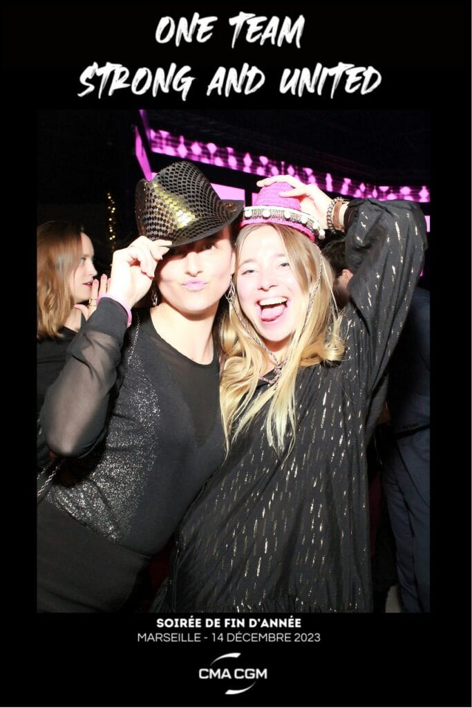 Exemple d'un tirage miroir photobooth